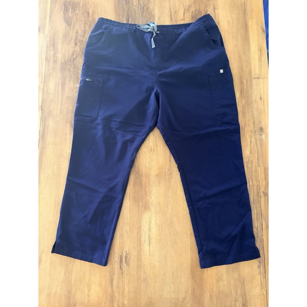 FIGS Technical Collection Scrubs Pants Women's XXL/P Navy Blue Medical Office